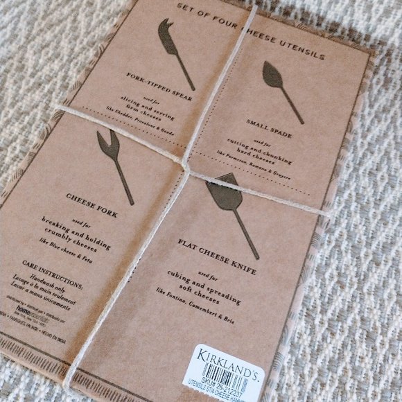 Artisan Cheese Utensils Knife Set Serving Fork - Picture 2 of 5